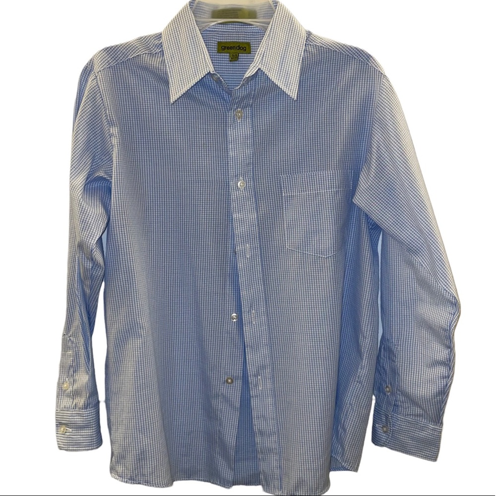 Greendog Plaid Youth Long Sleeve Button Down - Picture 1 of 2